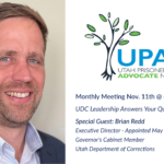 UDC Executive Director Brian Redd, Guest Speaker for UPAN Monthly Meeting on Monday, November 11th, 2024